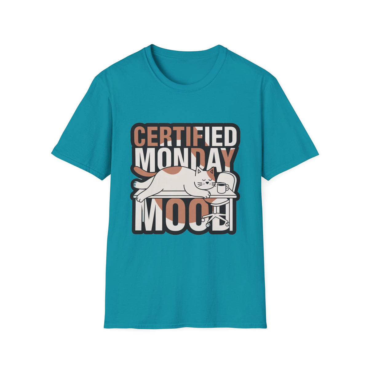 Certified Monday Mood T-Shirt — Funny Cat Graphic Tee - Trending Now - August 2026