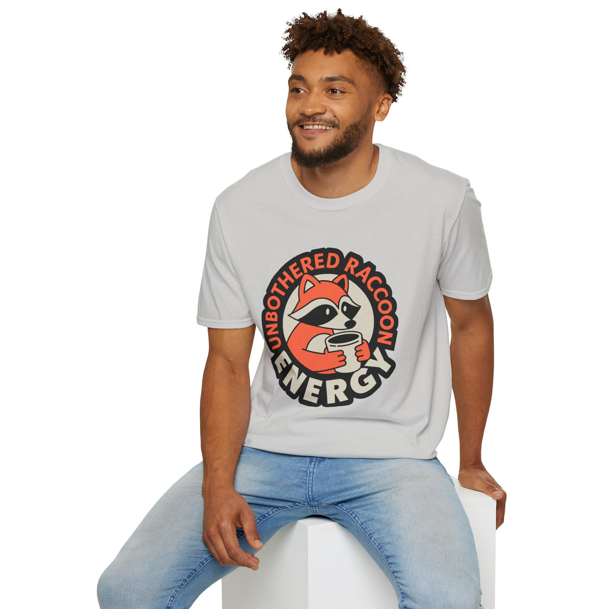 T-Shirt — Unbothered Raccoon Graphic Tee (Cozy Lazy Day Shirt) - Trending Now - August 2026