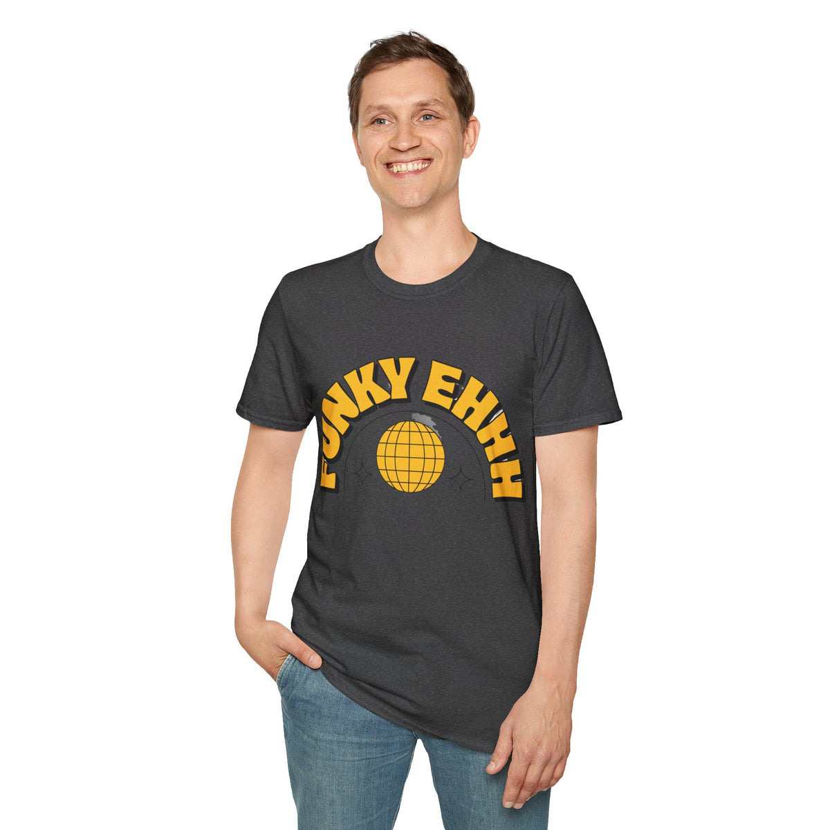 Funky Ehhh T-Shirt — Retro Yellow Disco Graphic Tee - Trending Now - August 2026