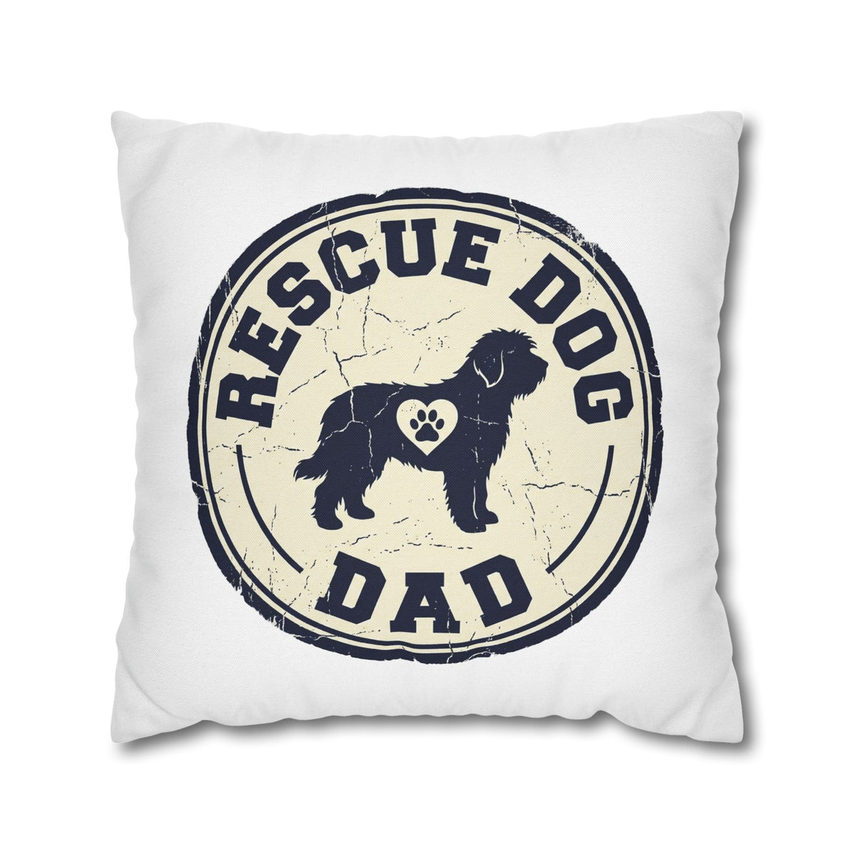 Funny Rescue Dog Dad Pillowcase