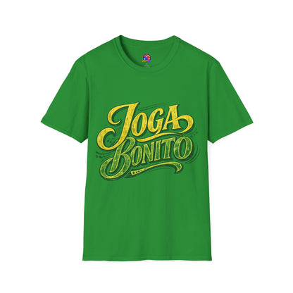 Brazil T-Shirt — 'Joga Bonito' Vintage Soccer Script Tee