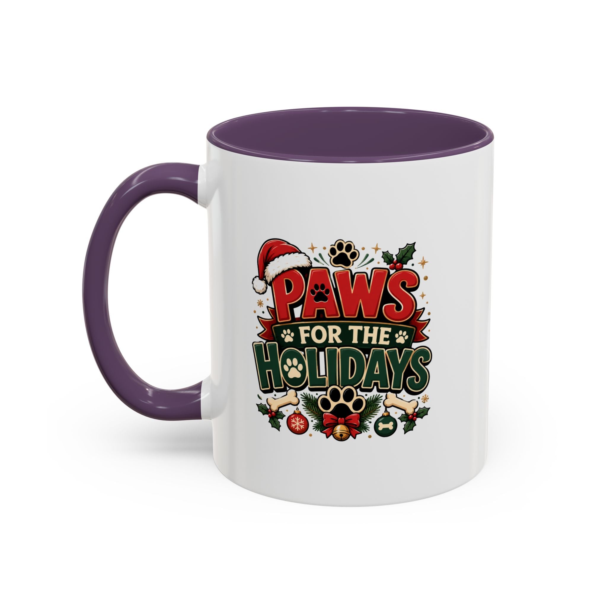 Paws for the Holidays Coffee Mug - Festive Pet Lover Accent Mug