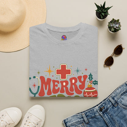 Merry Medical Mood T-Shirt — Christmas Nurse & Healthcare Holiday Tee