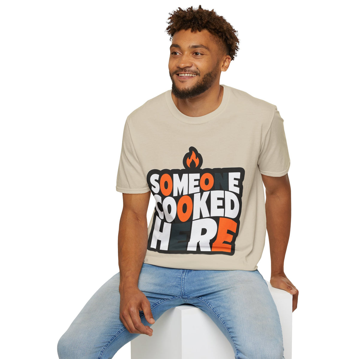 T-Shirt — "Someone Cooked Here" Funny Cooking Graphic Tee - Trending Now - August 2026