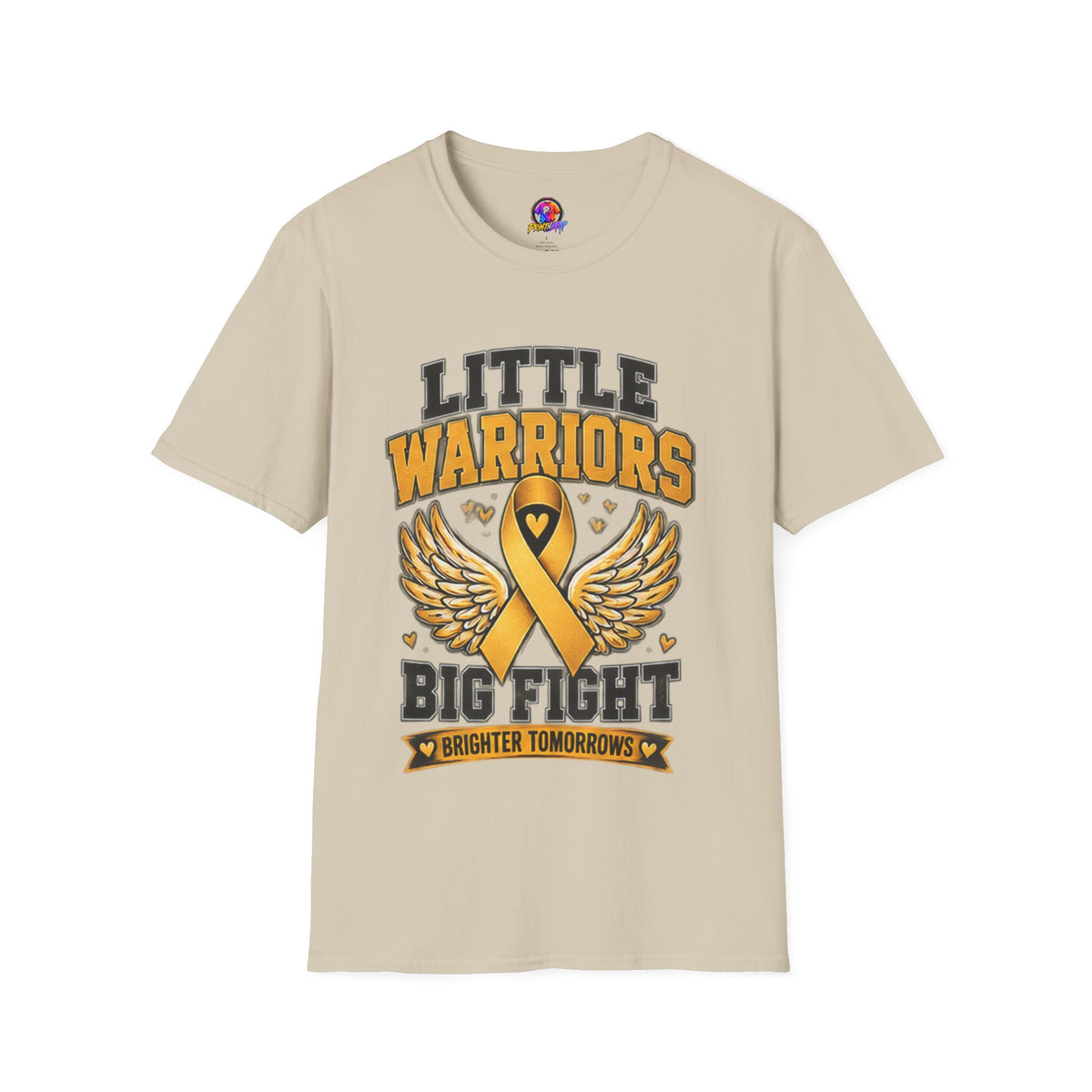Kids T-Shirt — "Little Warriors Big Fight" Childhood Cancer Awareness Tee