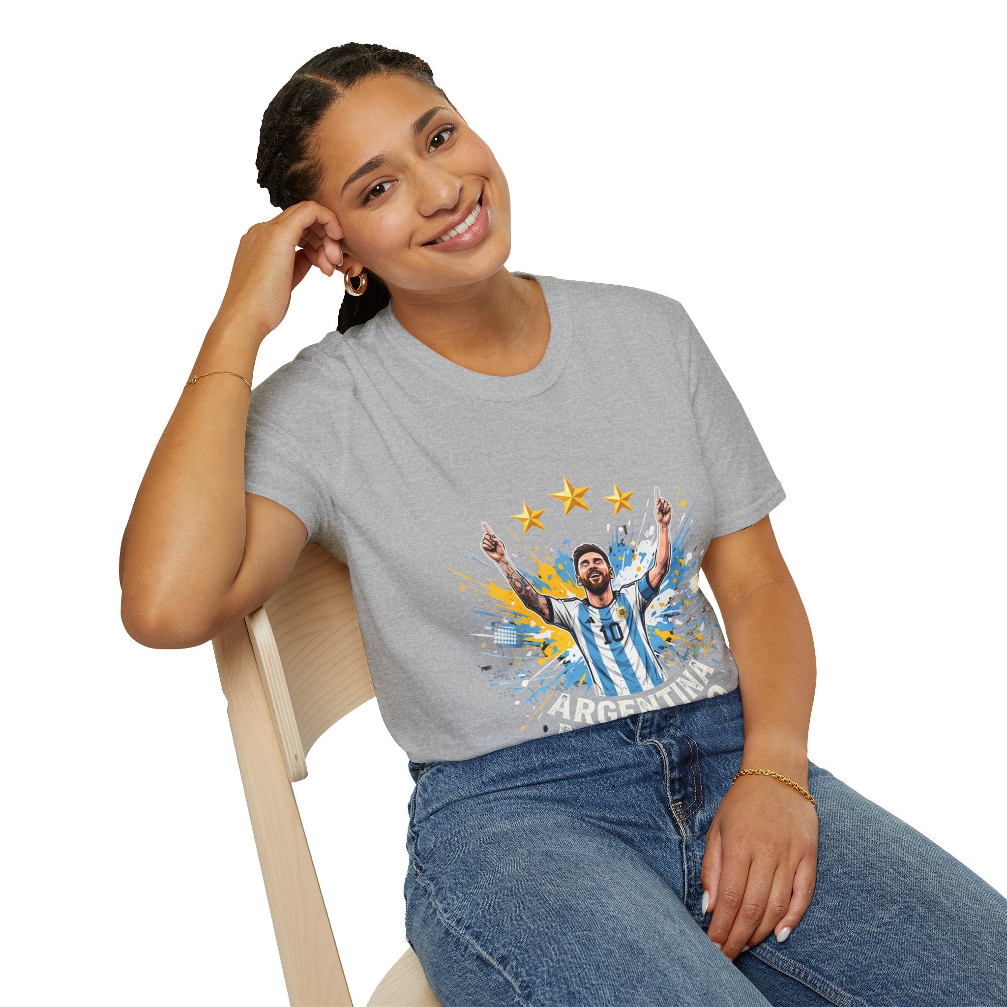 Argentina Messi  Soccer T‑Shirt — Argentina Messi 10 Fan Tee