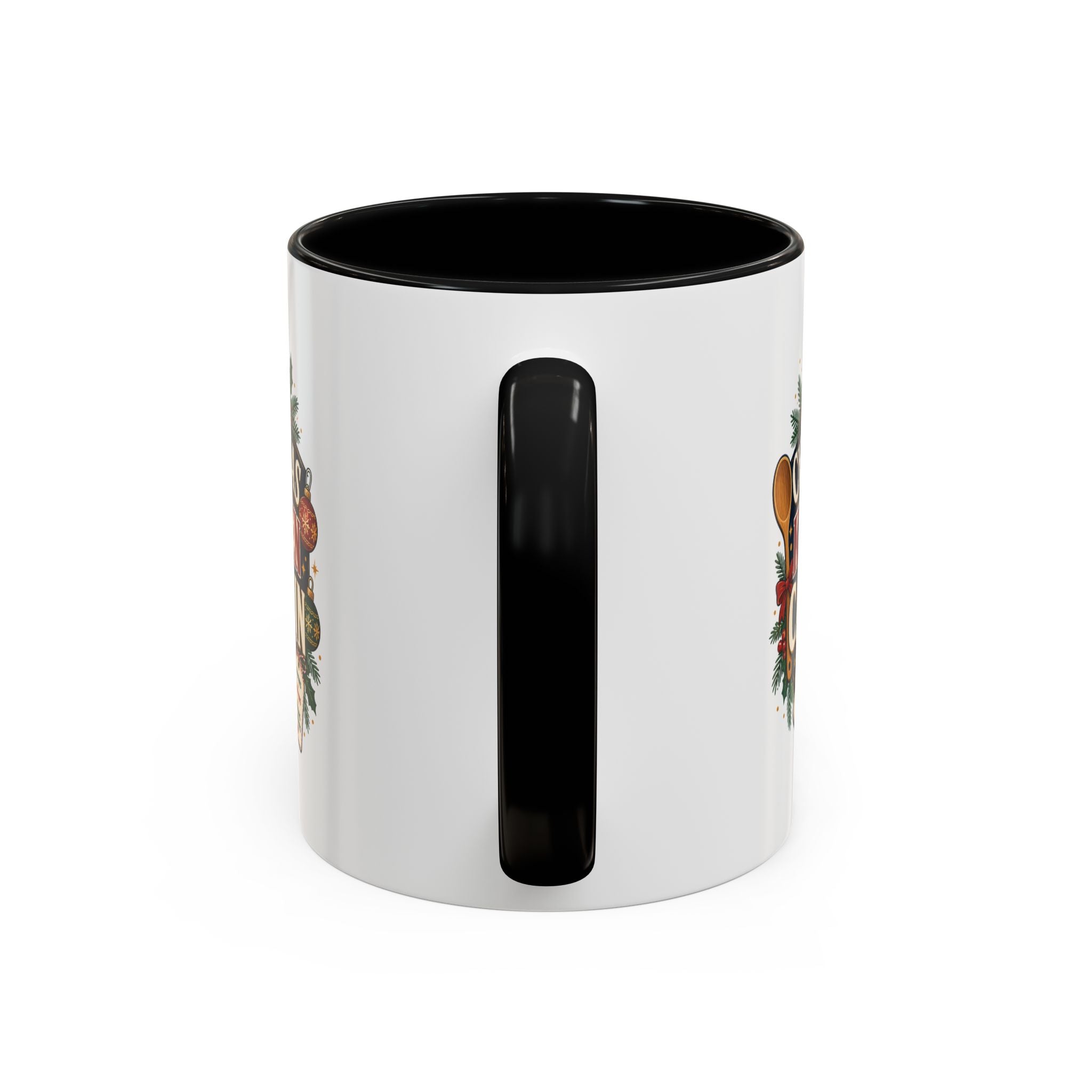 Modern Day Christmas Kitchen Captain Accent Coffee Mug — Holiday Baking Chef Gift (11/15oz)