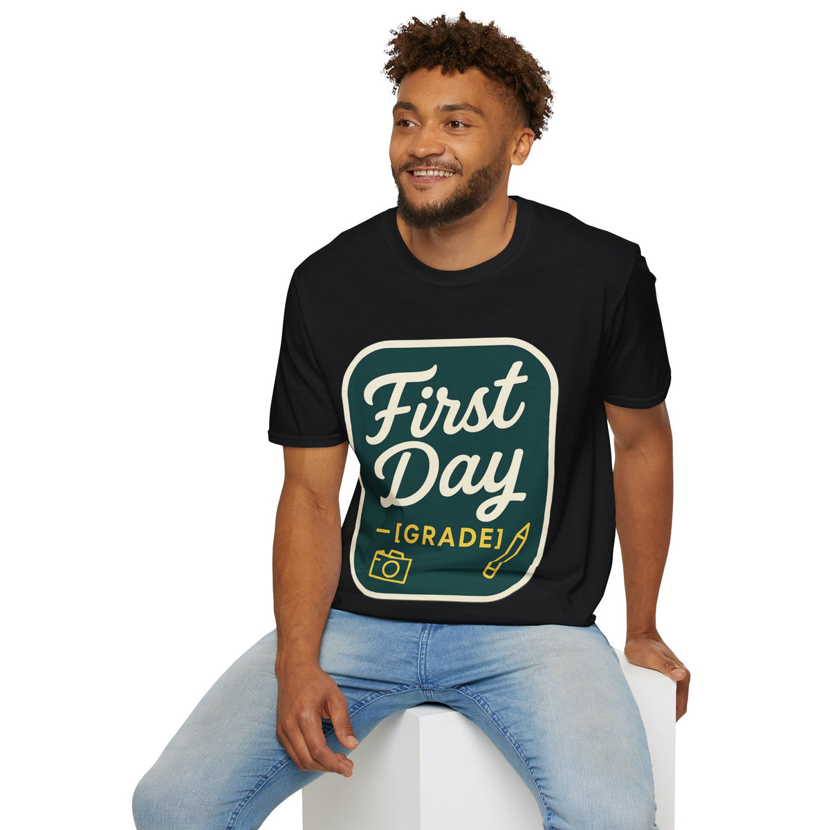 First Day T-Shirt — Retro "First Day (Grade 1)" Back-to-School Tee - Trending Now - August 2026