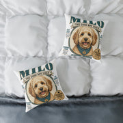 Milo "The Good Boy Issue" Decorative Pillow  Milo Bailey Dog Dad Mom