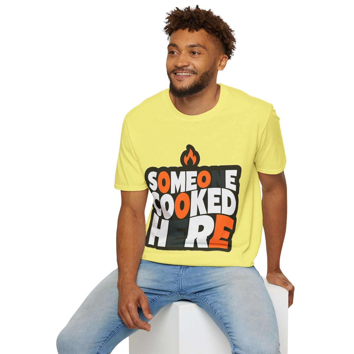 T-Shirt — "Someone Cooked Here" Funny Cooking Graphic Tee - Trending Now - August 2026
