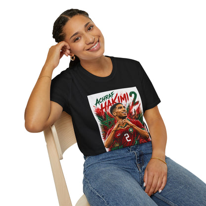 Achraf Hakimi #2 Soccer T-Shirt — Morocco Football Fan Tee