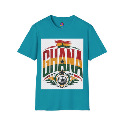Ghana Flag Soccer T-Shirt — Retro Ghana Pride Football Tee