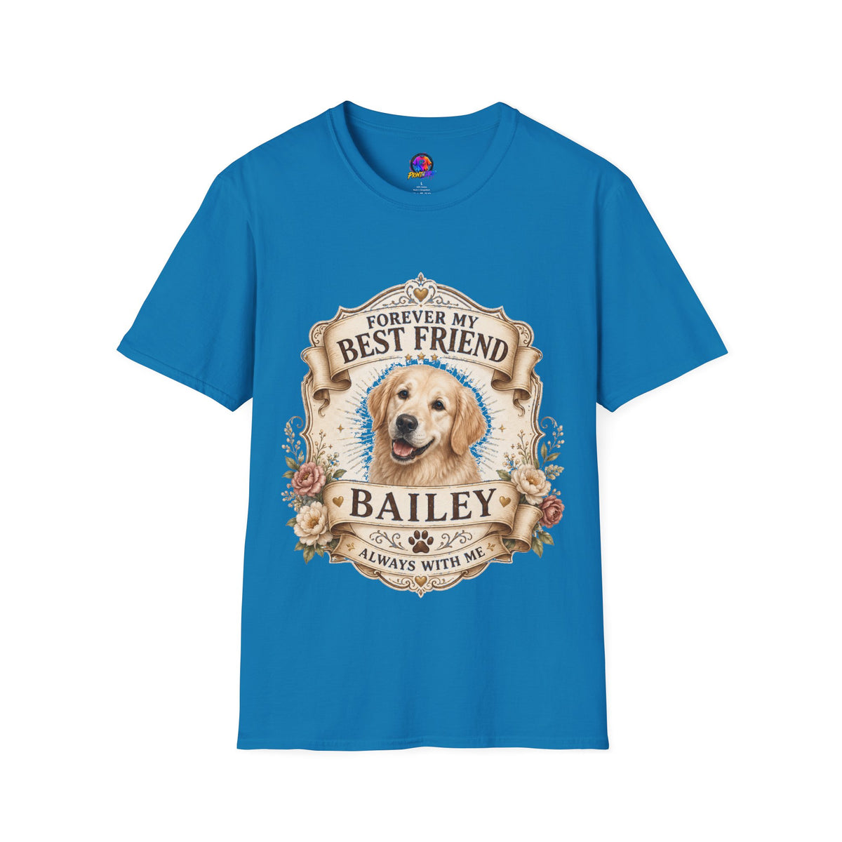 Forever My Best Friend Golden Retriever T-Shirt — Personalized Pet Memorial Tee
