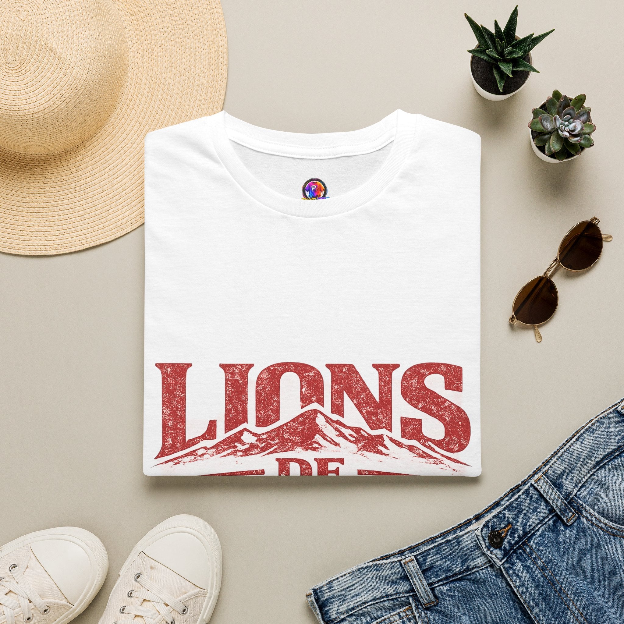 Morocco Lions de Atlas T-Shirt — Vintage Moroccan Atlas Mountain Graphic Tee