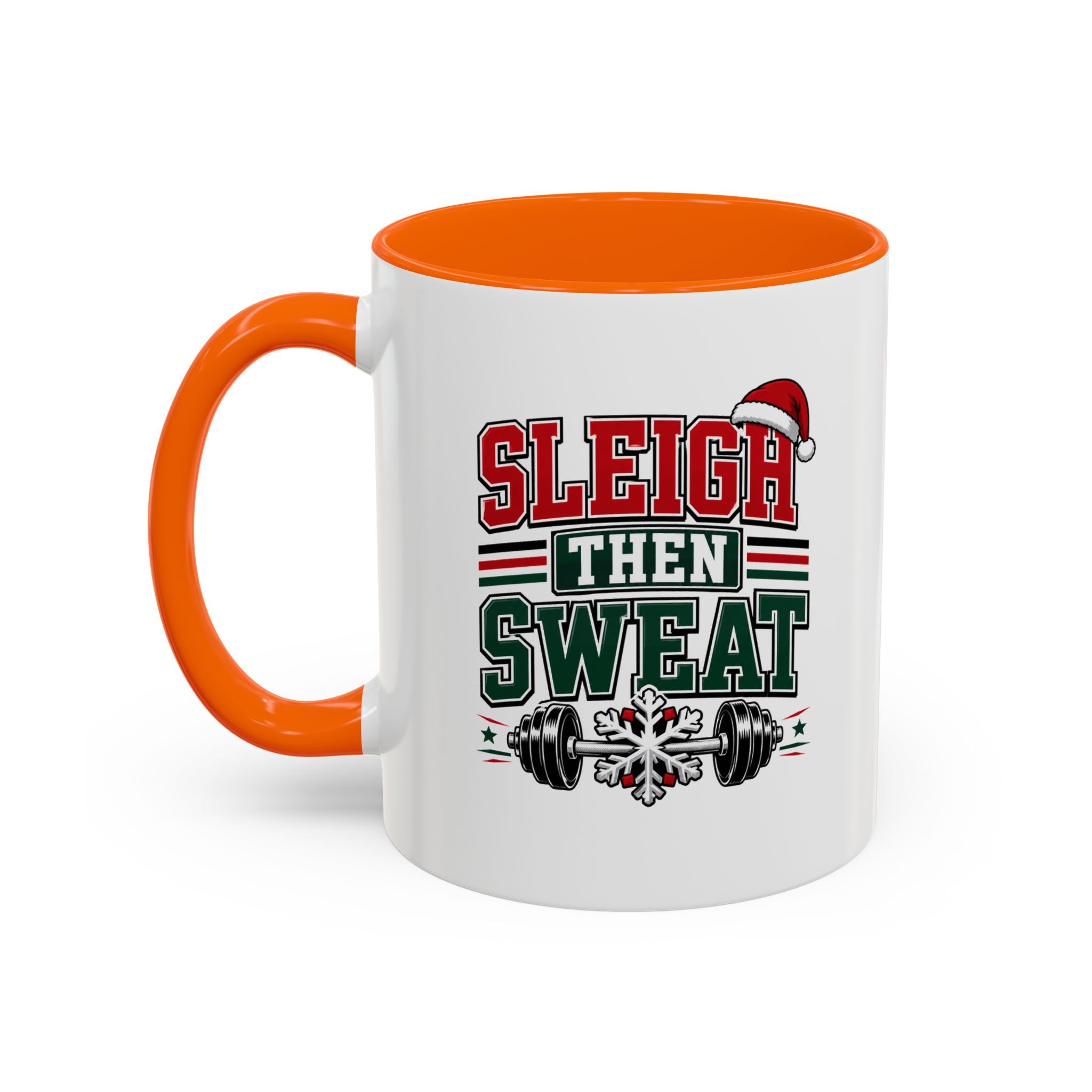 Modern Day Christmas Sleigh Then Sweat Coffee Mug