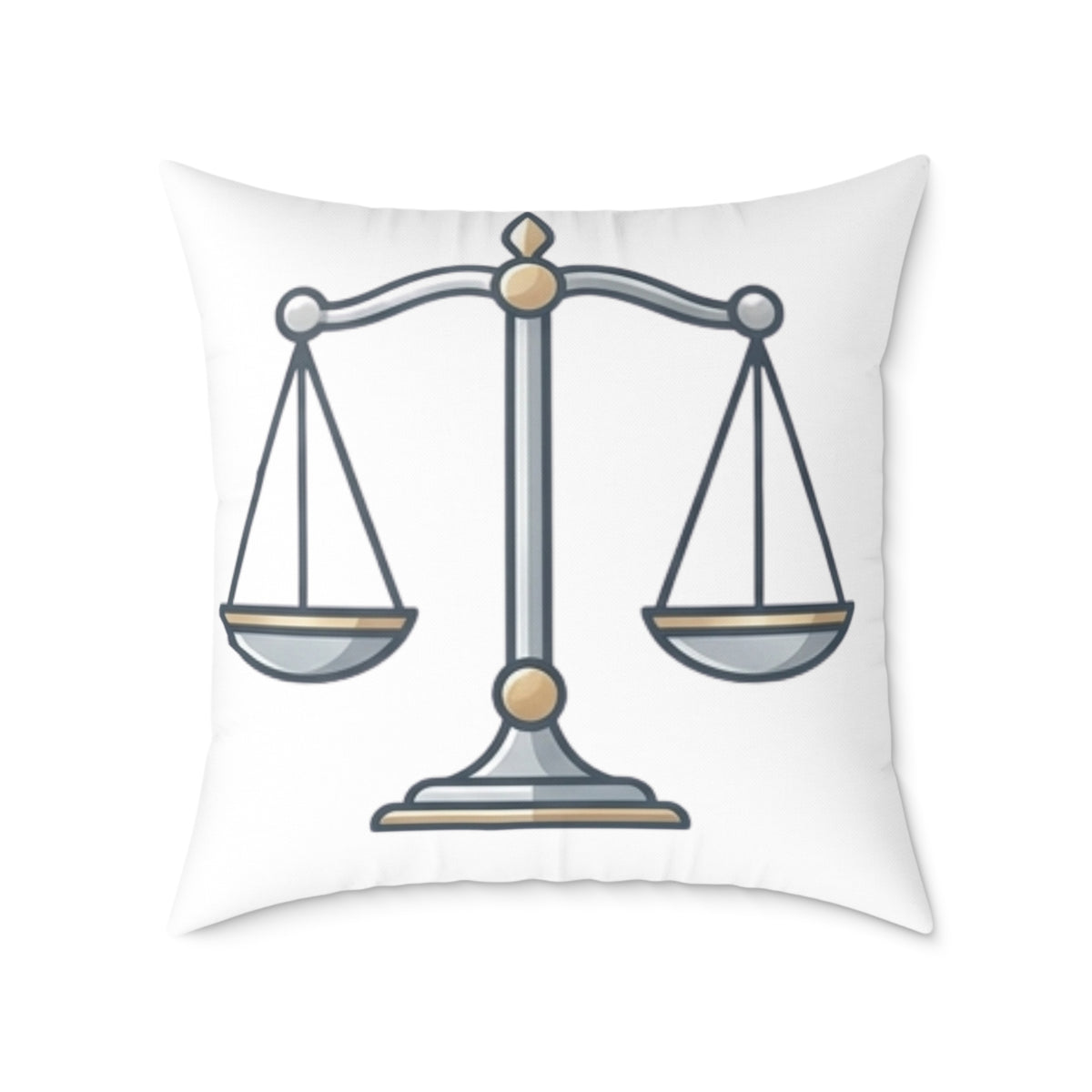 Balance Zodiac Libra Astrological Square Poly Canvas Pillow