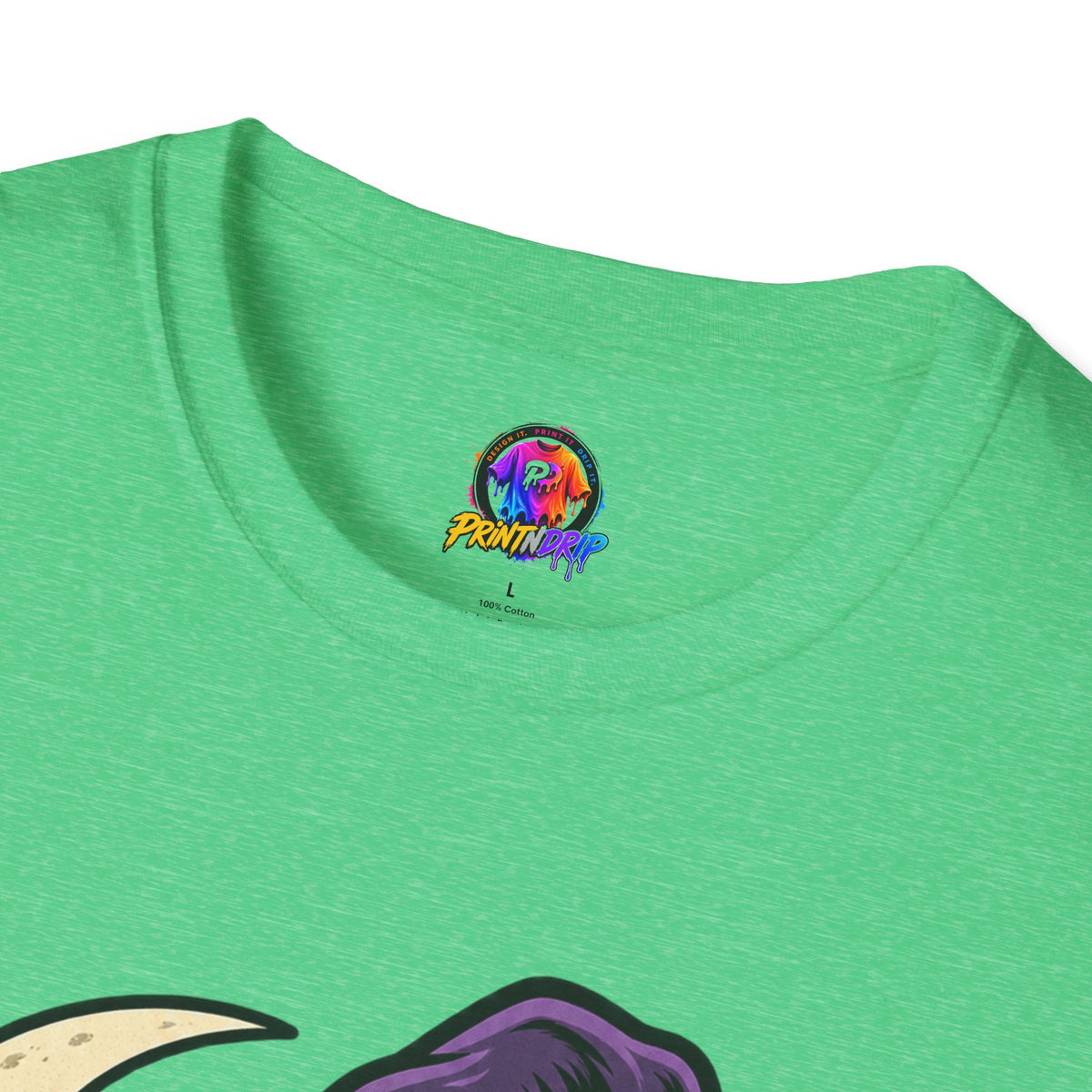 Midnight Mischief Halloween T-Shirt — Witch Hat & Bats Graphic