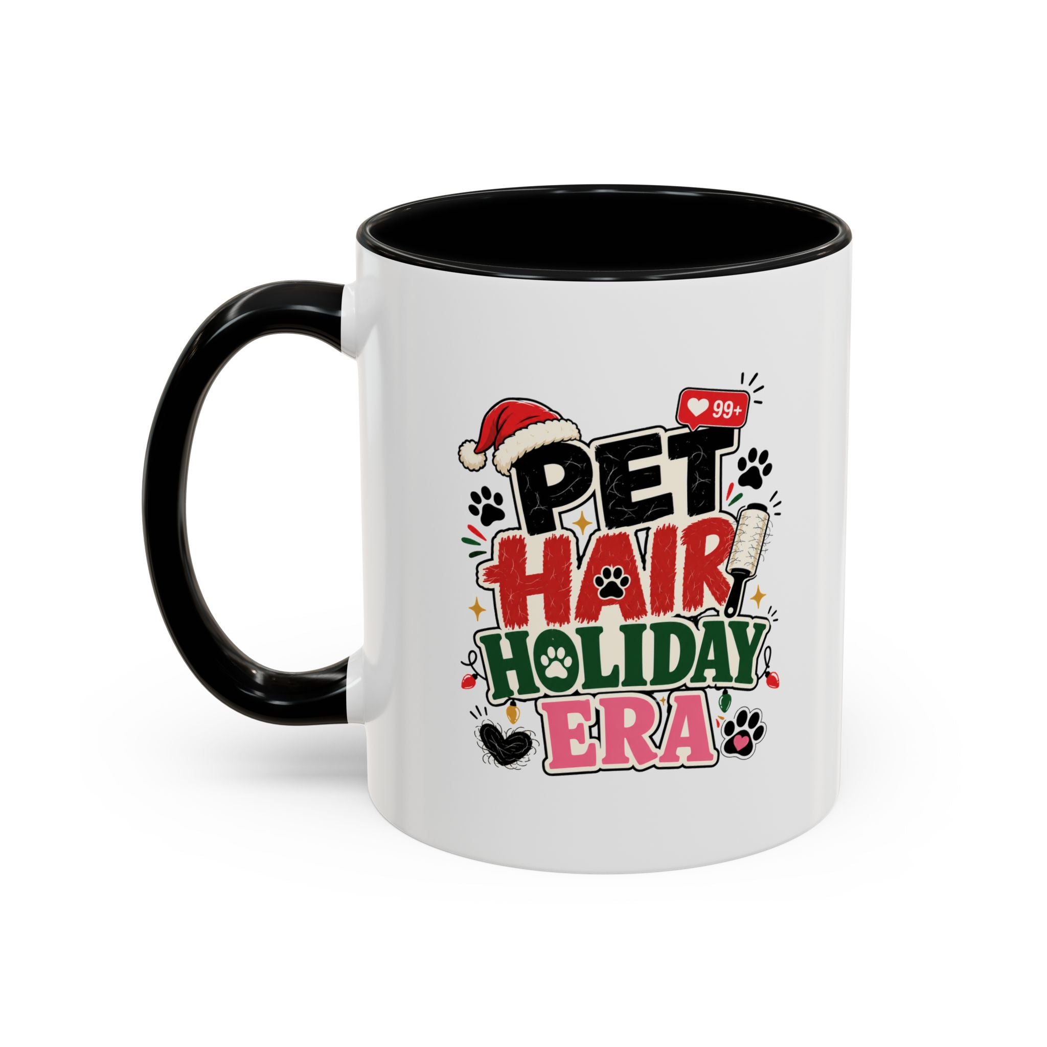 Modern Day Christmas Pet Hair Holiday Era Coffee Mug