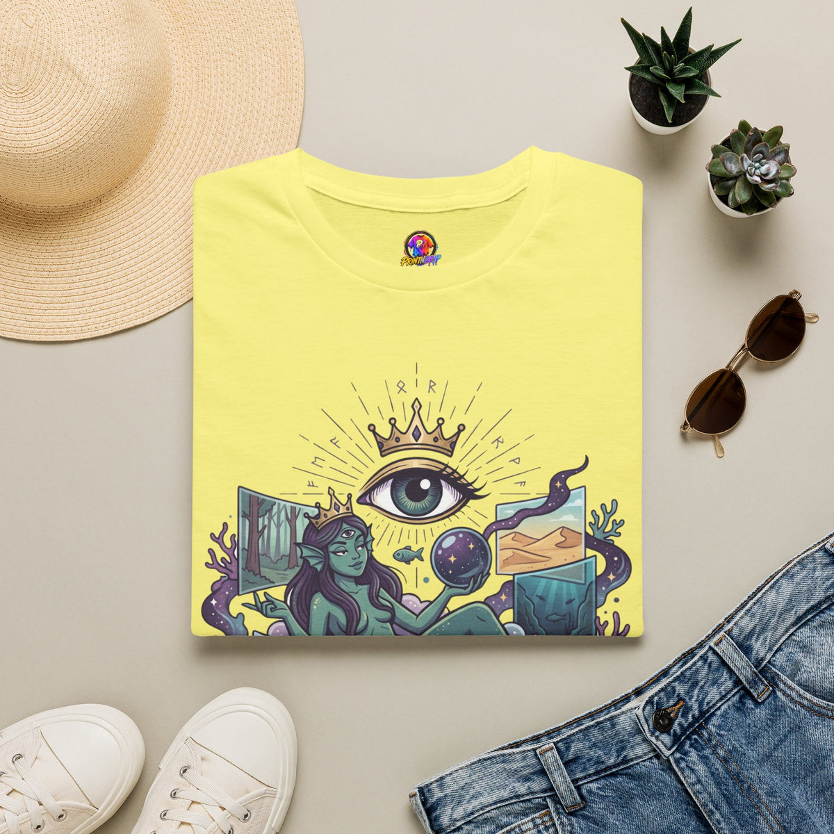 Pisces Mystic Tee — "Reality is optional for a Pisces" Astrological Graphic T-Shirt
