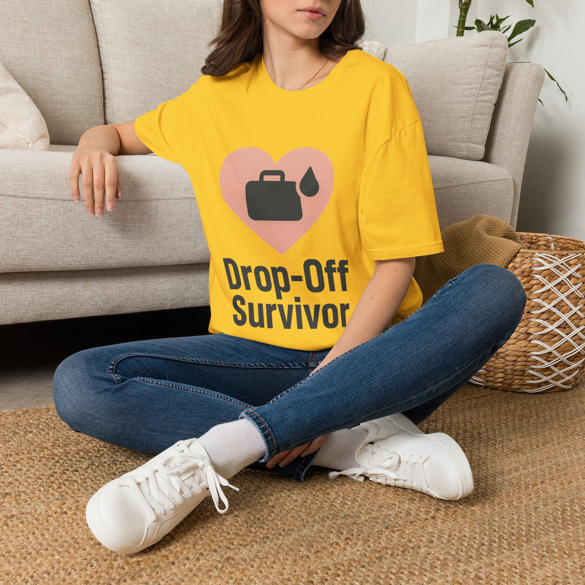 Drop-Off Survivor T-Shirt — Heart & Inkjet Printer Rescue Tee - Trending Now - August 2026