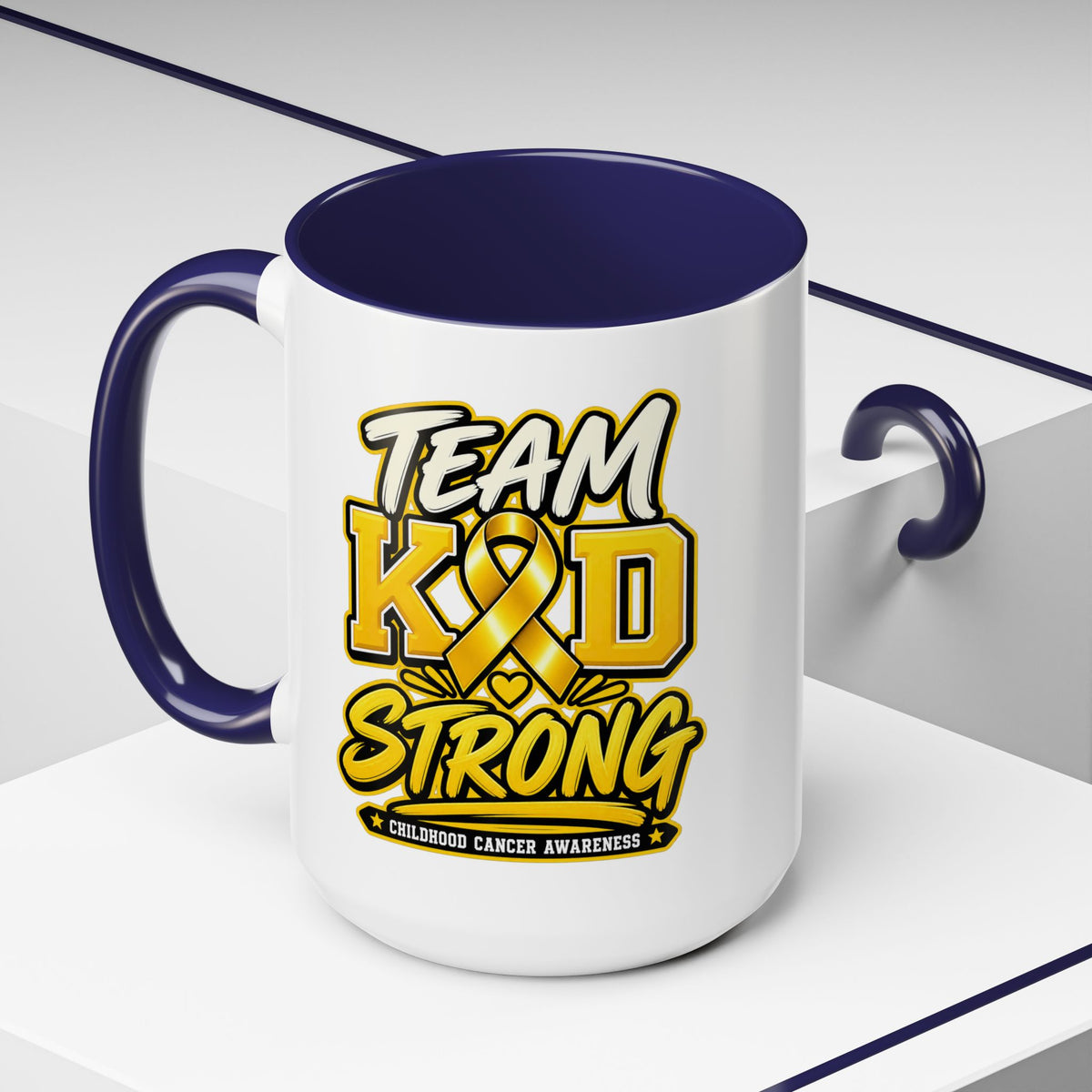 Team KID Strong Childhood Cancer Awareness Coffee Mug