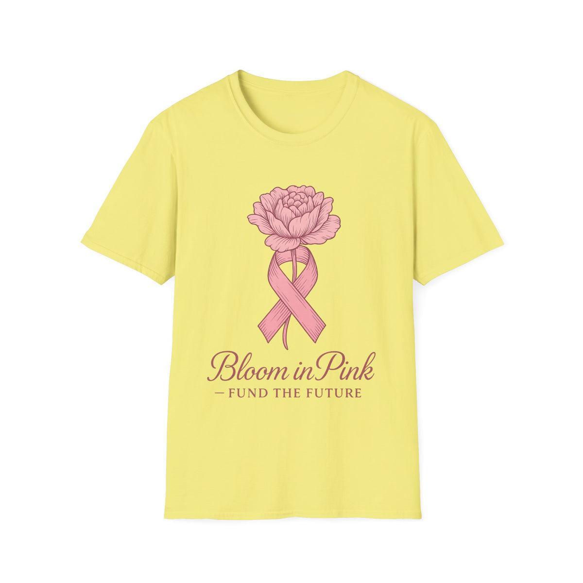 Bloom In Pink Ribbon Rose Graphic Tee, Elegant Breast Cancer Awareness T-Shirt - Trending Now - September 2026