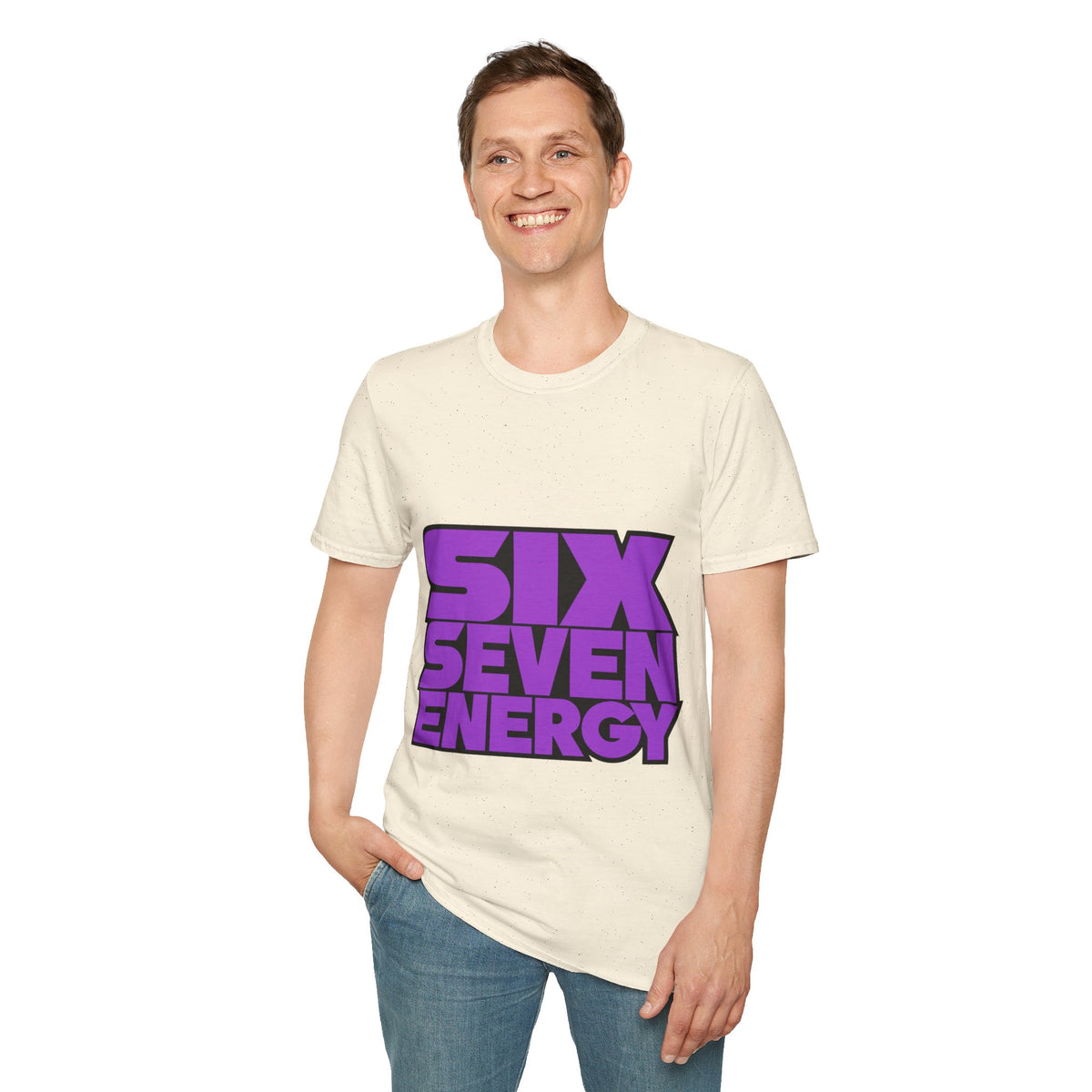 "Six Seven Energy" Bold Purple Typography Graphic Tee - Trending Now - September 2026