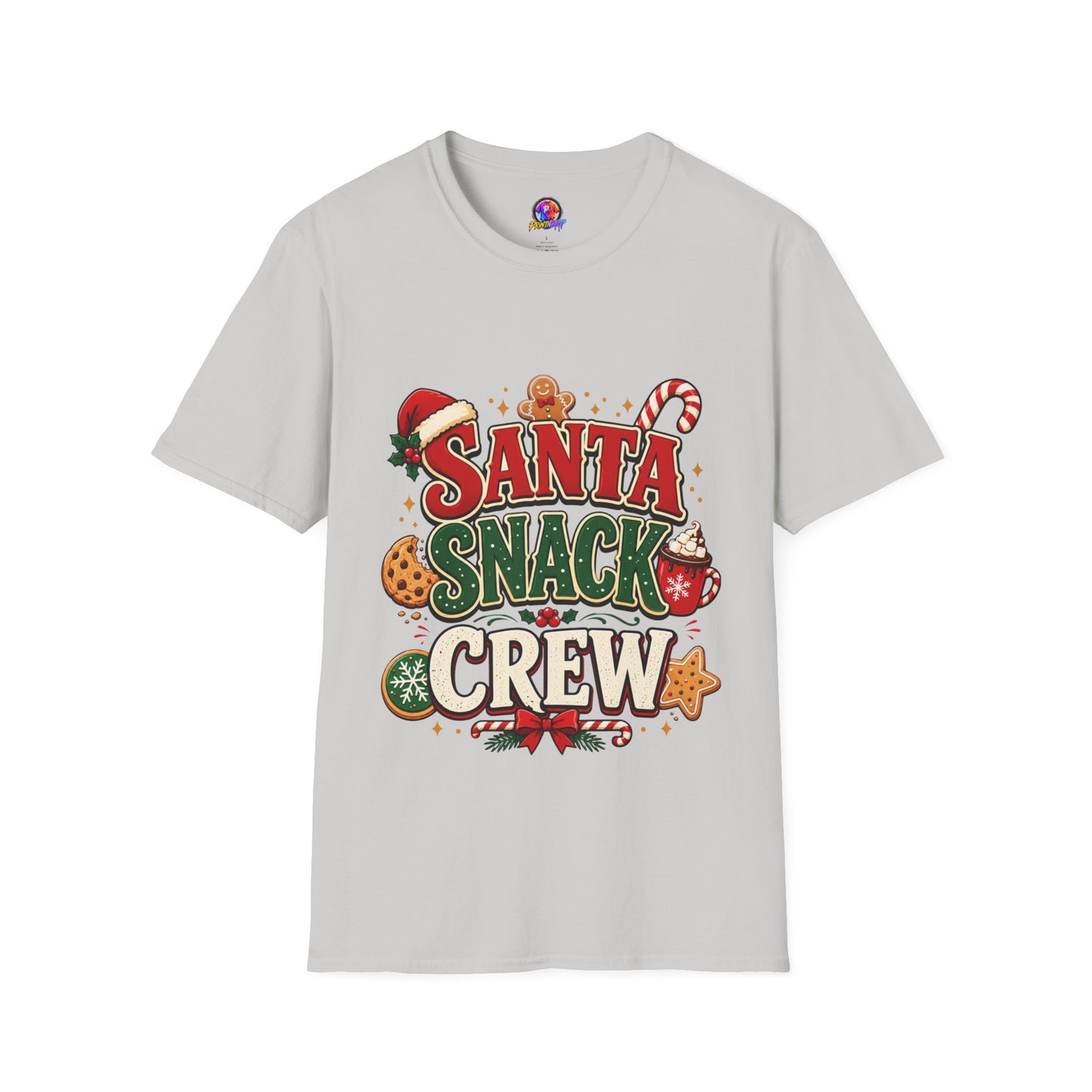 Santa Snack Crew T-Shirt — Christmas Cookie Holiday Tee