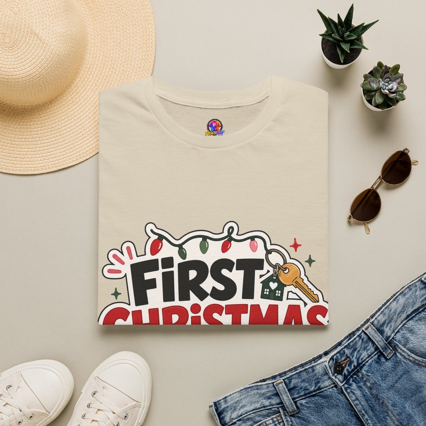 First Christmas No Roommates T-Shirt — Funny Holiday New Home Tee