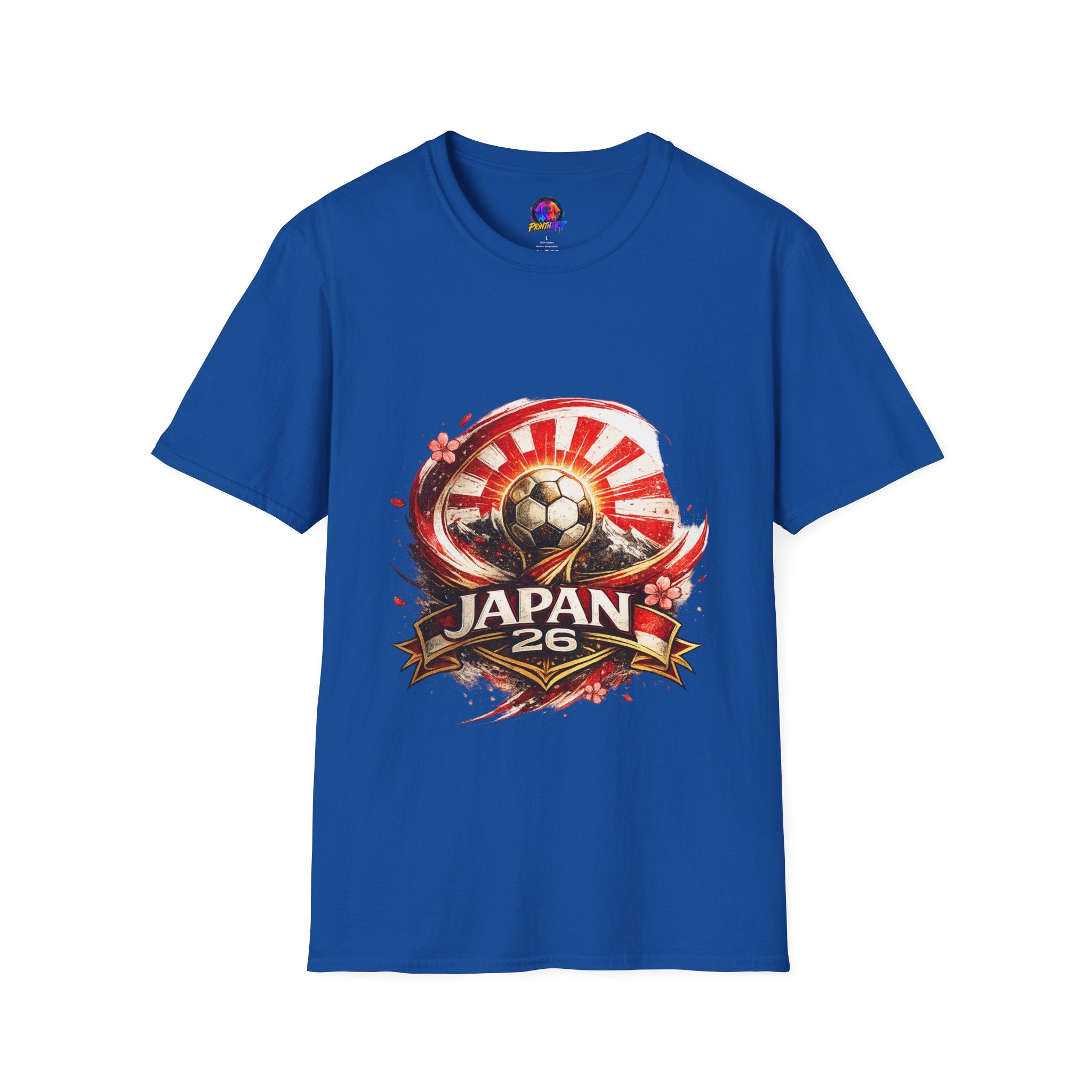 Japan Soccer T‑Shirt — Rising Sun Football Graphic