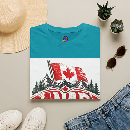 Canada Soccer T‑Shirt — Canadian Flag & Maple Leaf Crest