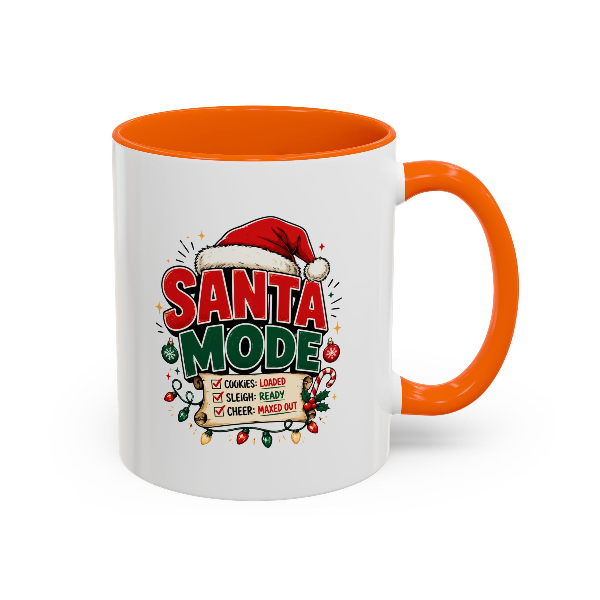 Santa Mode Coffee Mug — Christmas Holiday Accent Mug