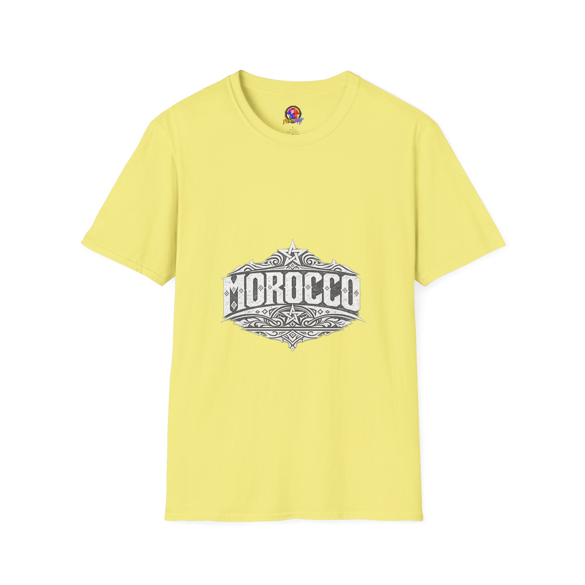 Morocco Vintage Graphic T-Shirt — Travel Tee with Ornamental Crest