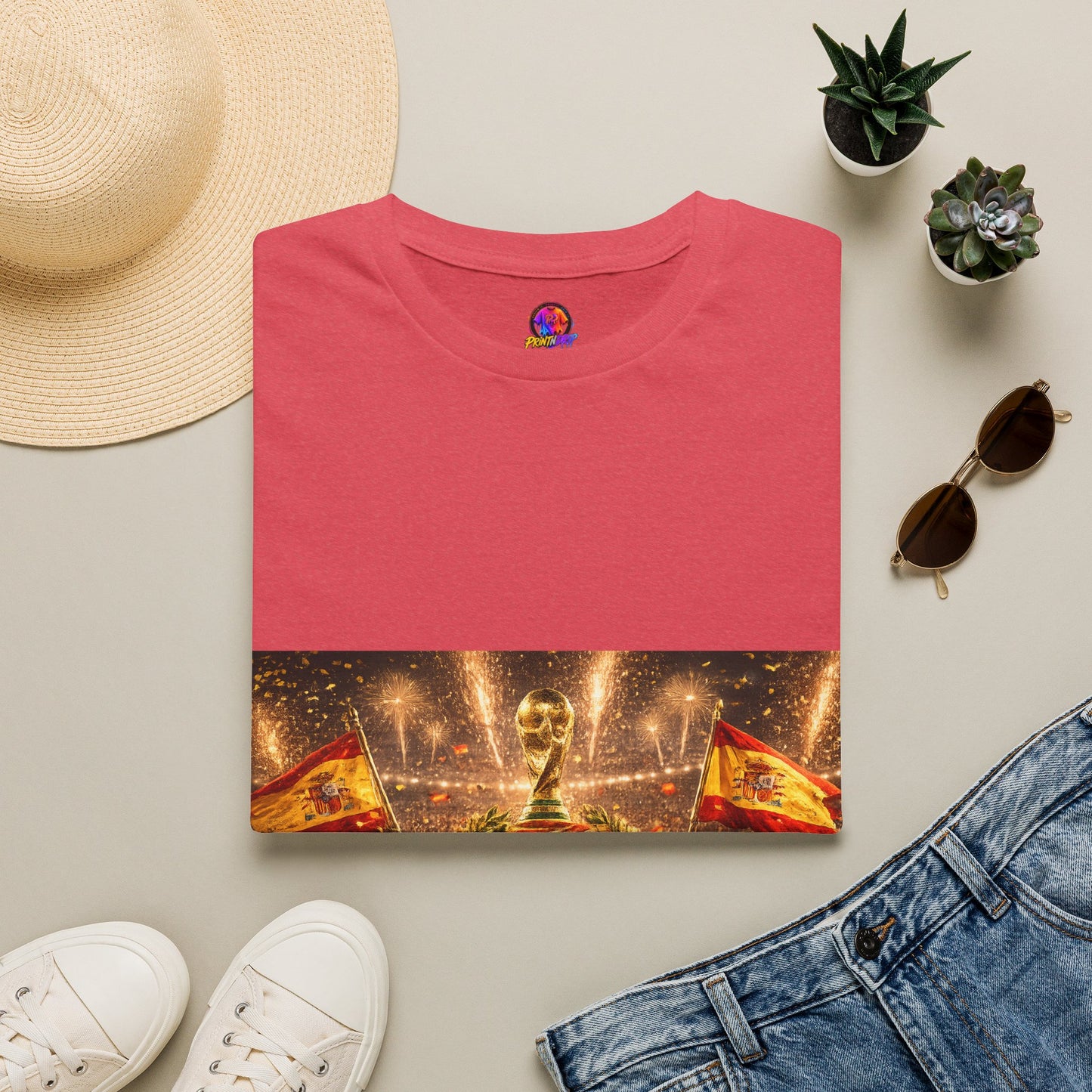World Cup Champions T-Shirt — Spanish Football Victory Design