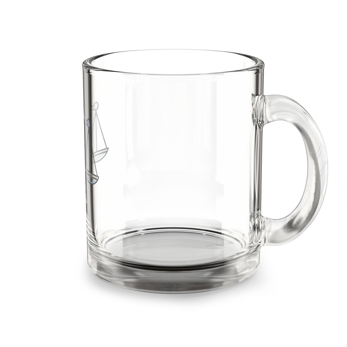 Libra Scales 10oz Glass Mug – Zodiac Balance Coffee Cup