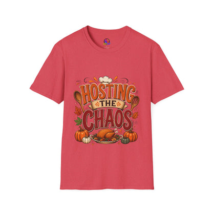 Hosting the Chaos T-Shirt — Funny Thanksgiving Cooking Shirt for Hosts
