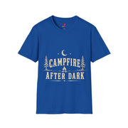 Campfire After Dark T-Shirt — Moonlit Camping Graphic Tee