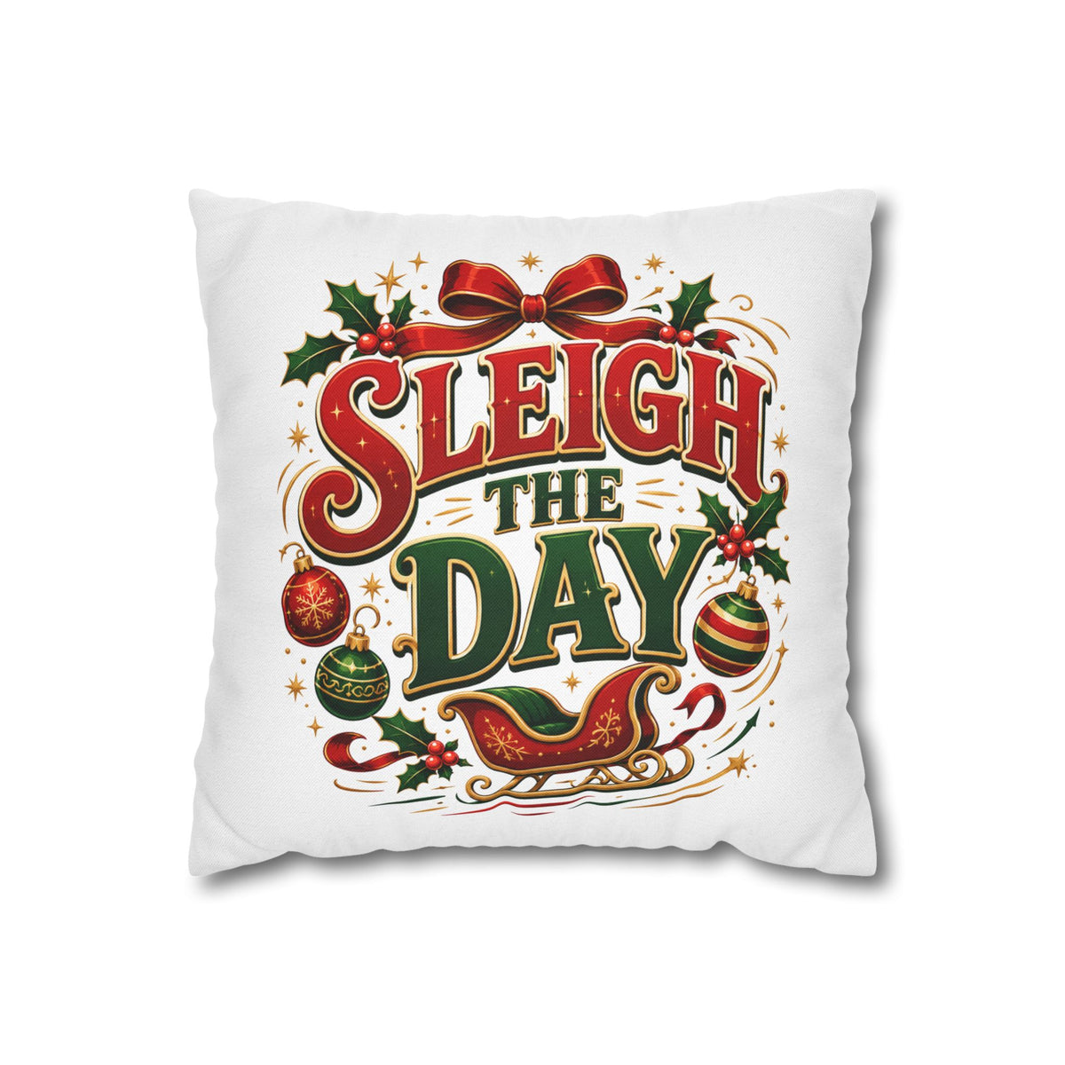 Christmas Sleigh the Day Christmas Pillowcase