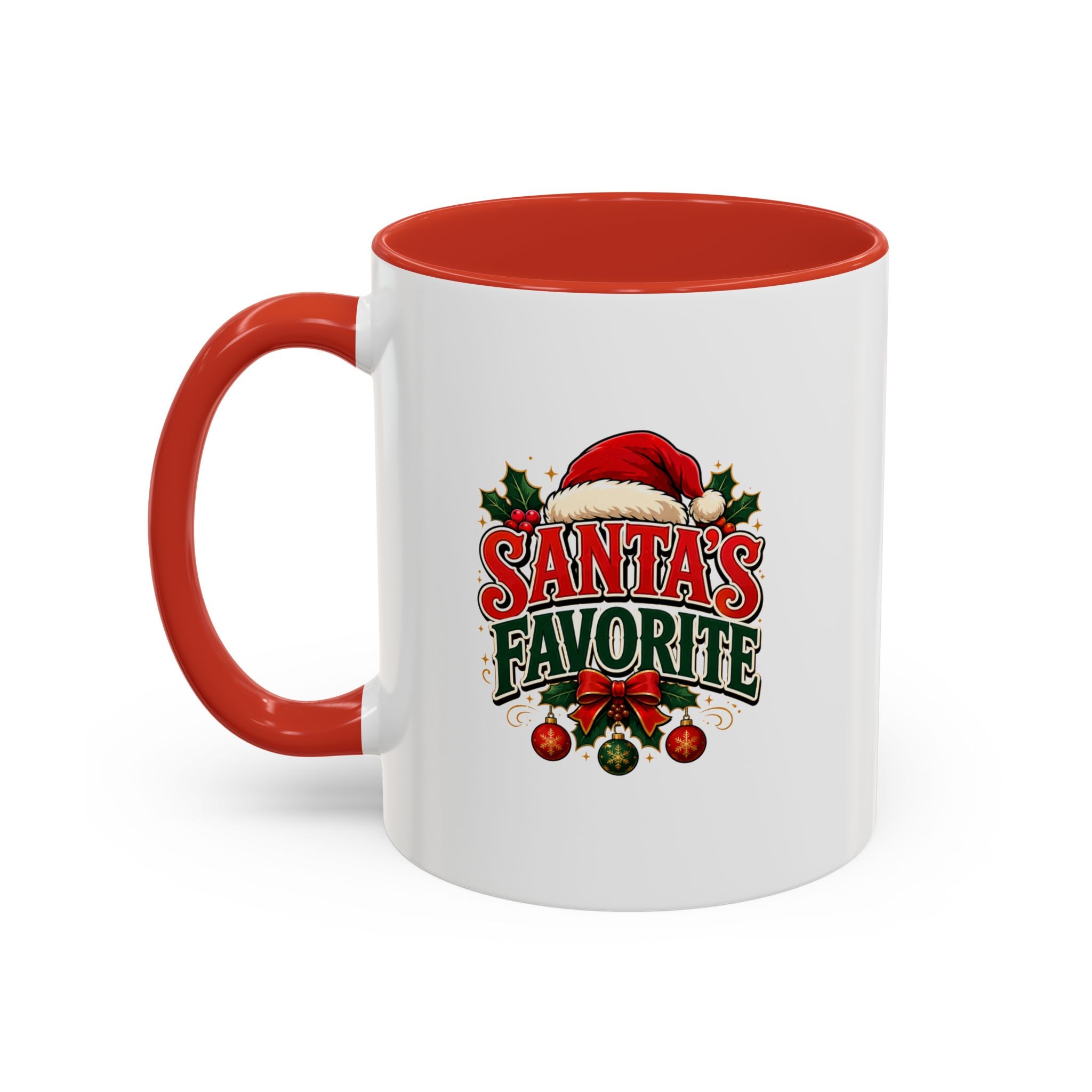 Santa's Favorite Accent Coffee Mug – Festive Holiday Ceramic Gift