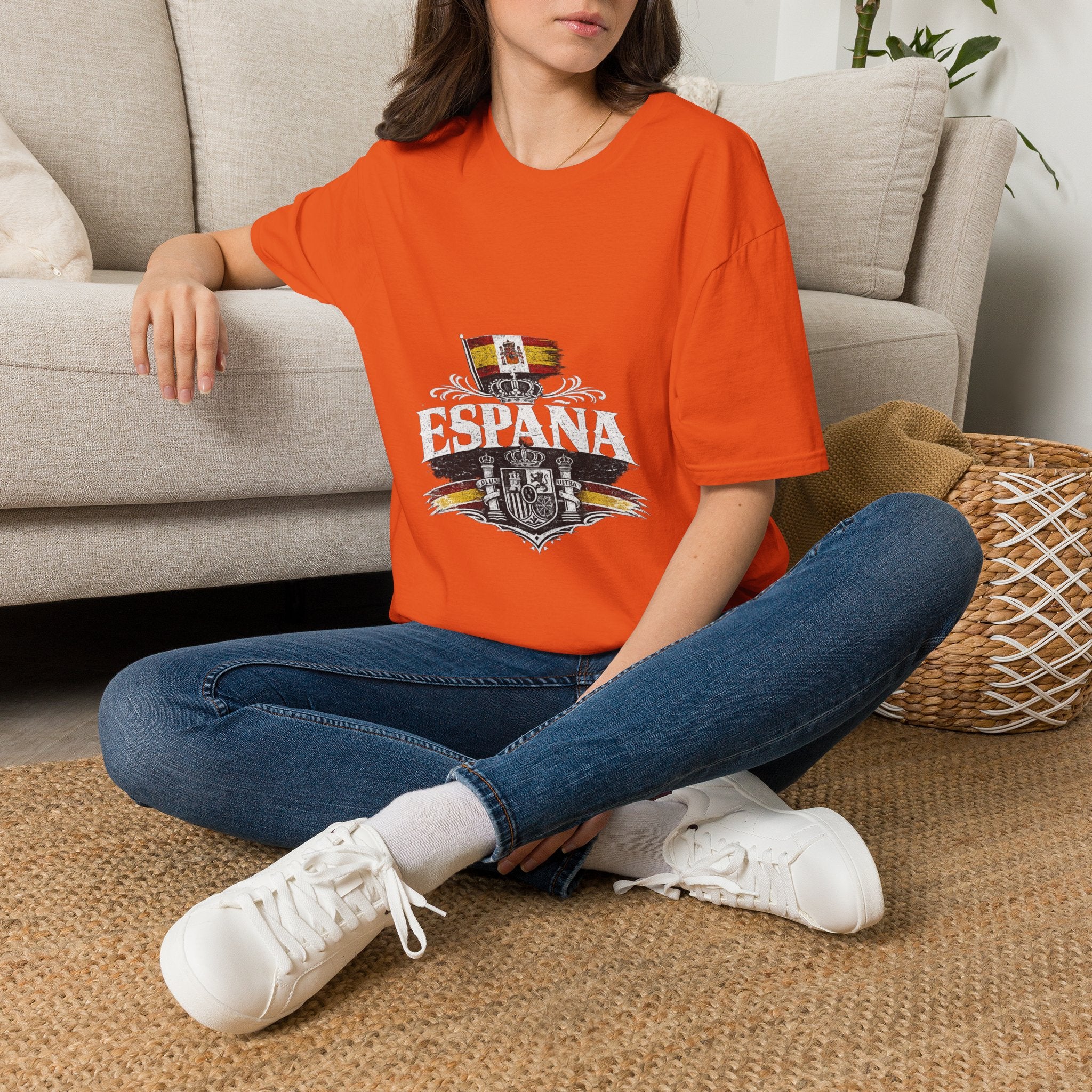 Spain Flag Crest T-Shirt — Spanish Pride Graphic Tee
