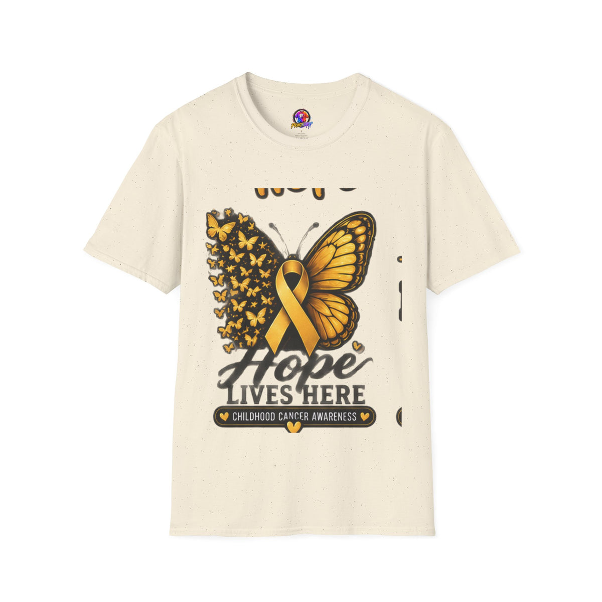 Hope Lives Here Childhood Cancer Awareness T-Shirt