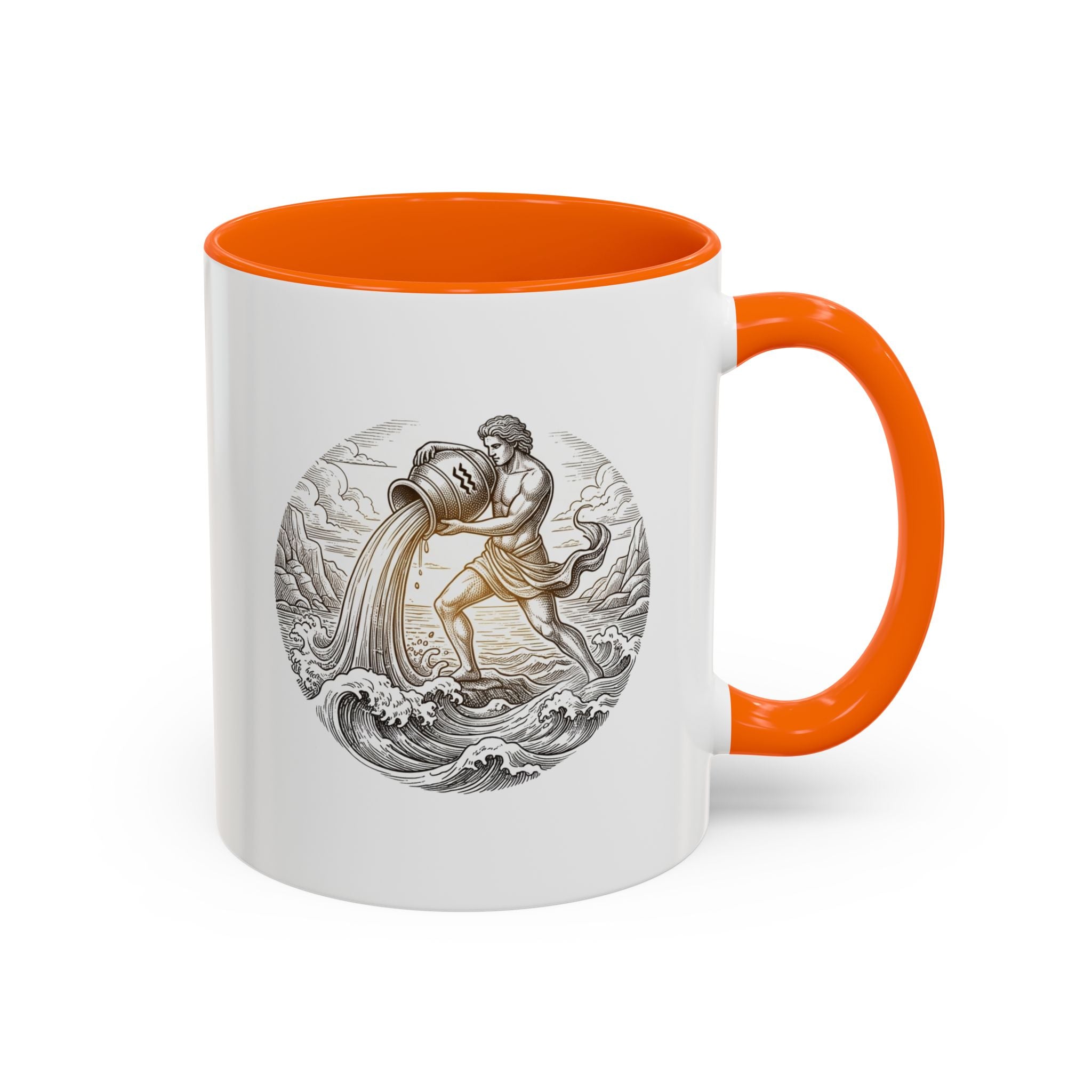 Aquarius Zodiac Coffee Mug — Astrology Sign Accent Mug