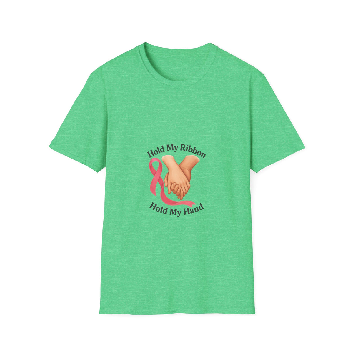 Breast Cancer Awareness T-Shirt — "Hold My Ribbon, Hold My Hand" - Trending Now - October 2026