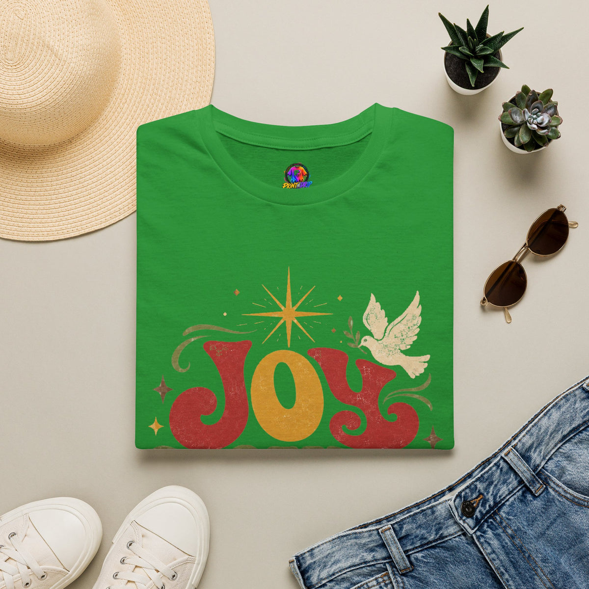 Joy Found Us T‑Shirt — Retro Christmas Holiday Graphic Tee