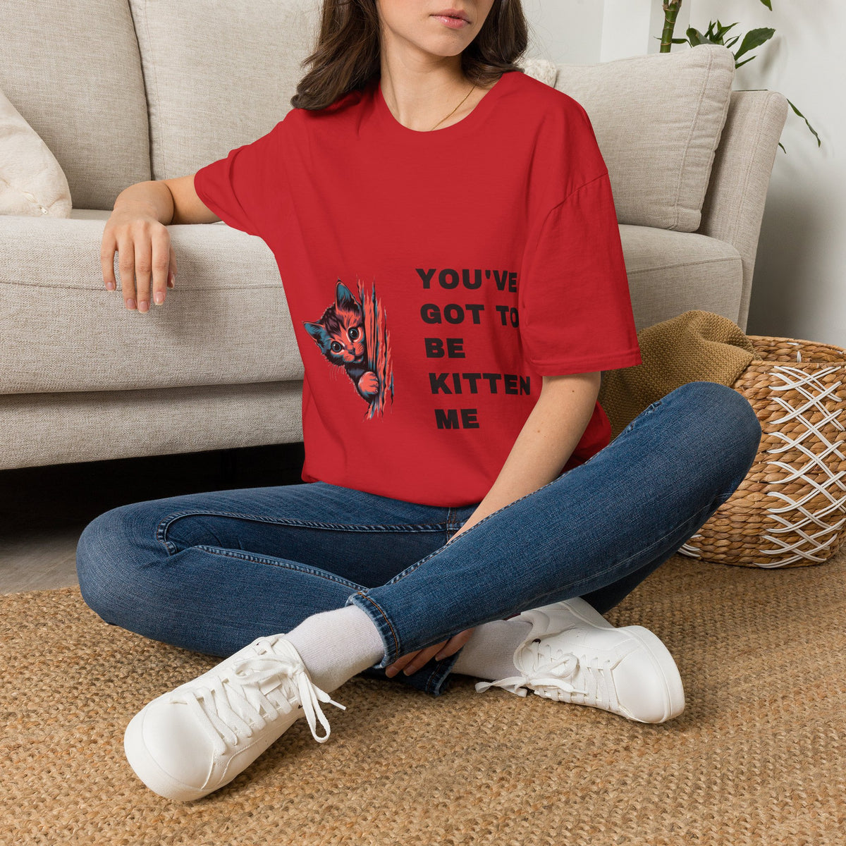 Youve Got To Be Kitten Me Funny Cat Pun White Graphic Tee - Trending Now - September 2026