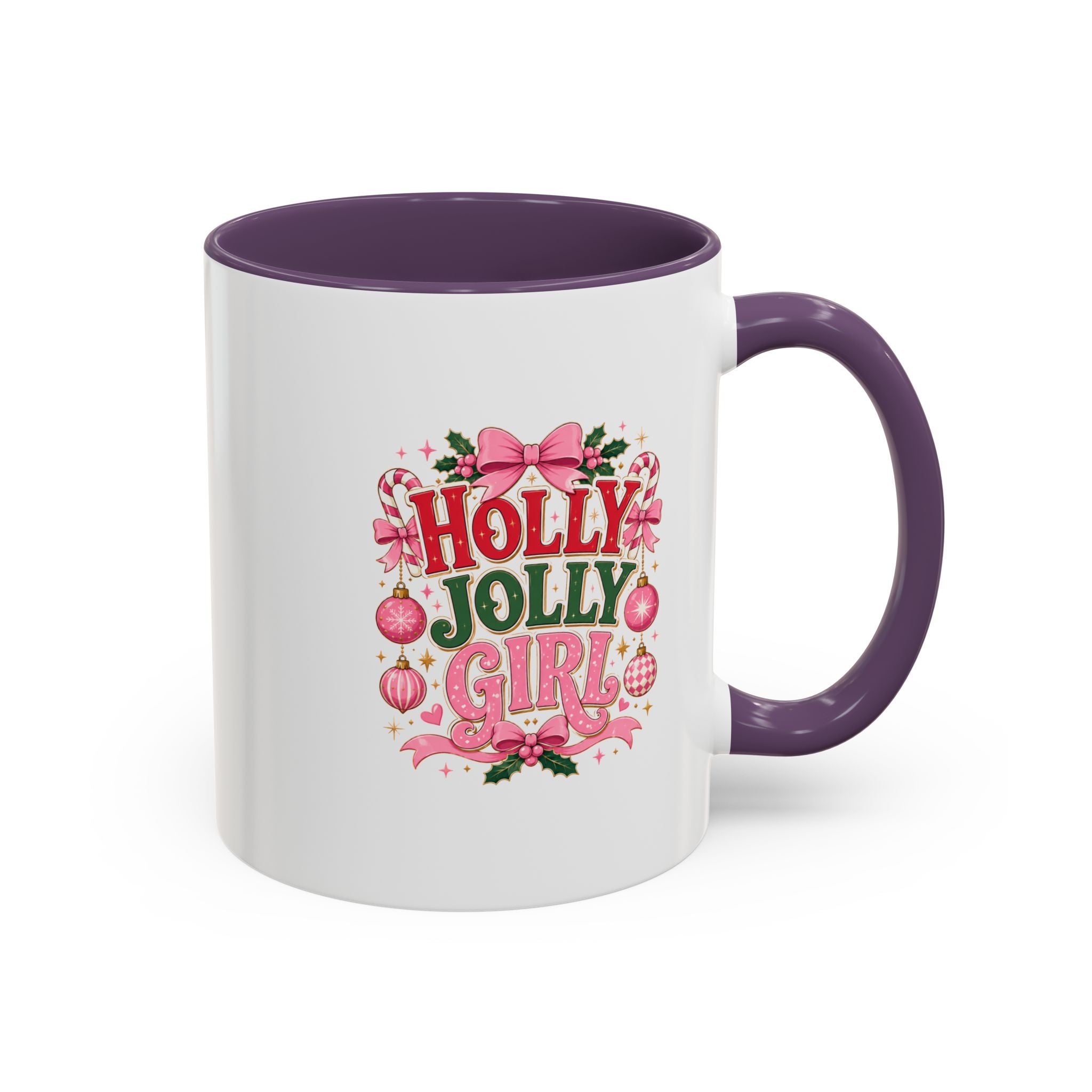 Accent Coffee Mug Holly Jolly Girl