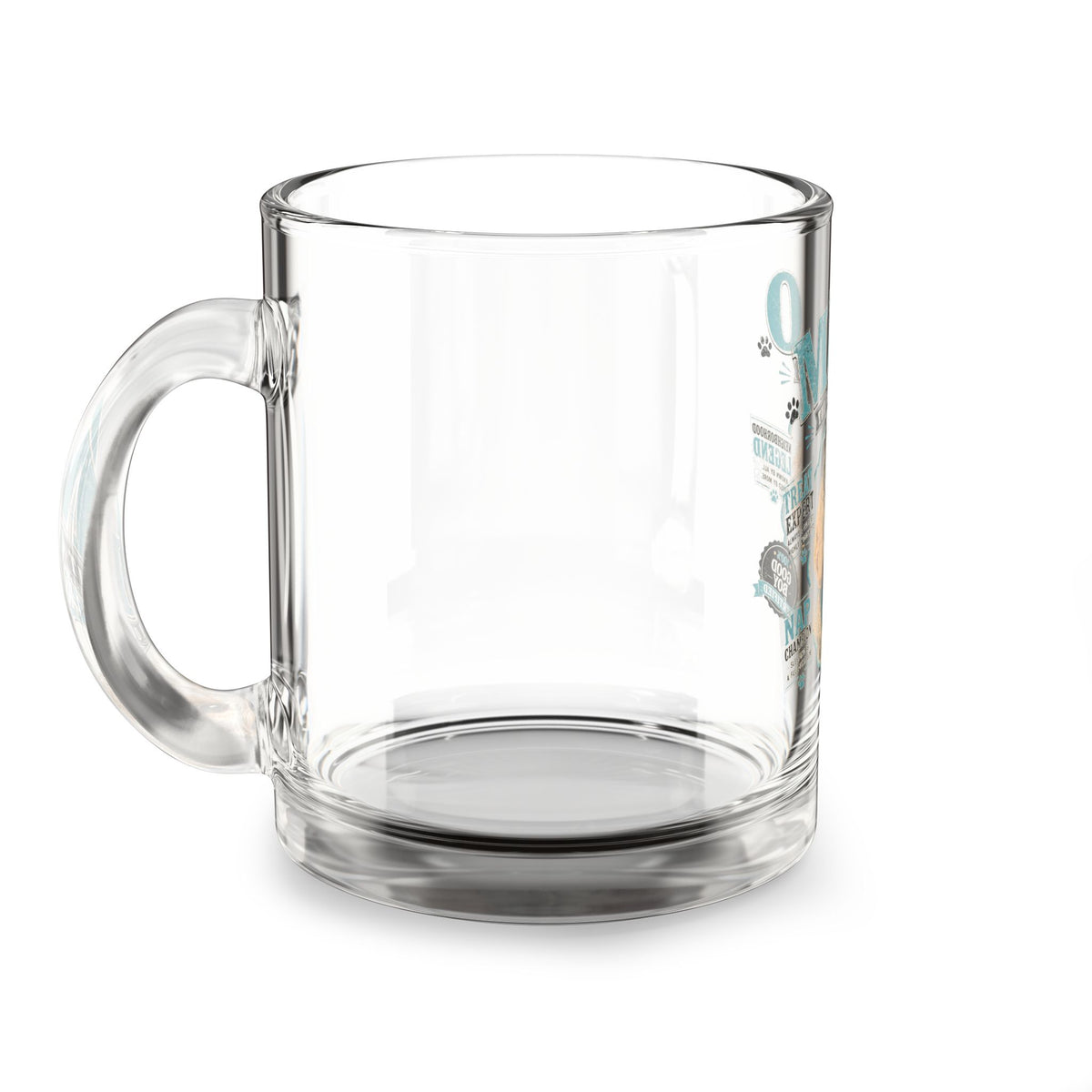 Personalized Dog Glass Mug — "Milo The Good Boy" 10oz Pet Lover Coffee Cup