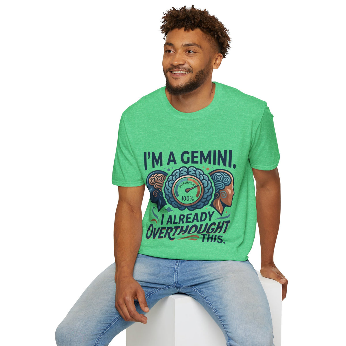 I’m A Gemini T-Shirt – “I Already Overthought It” Zodiac Tee