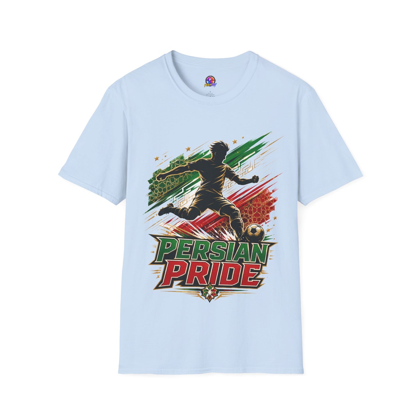 Iran Persian Pride Soccer Tee — Iranian Football Fan T-Shirt