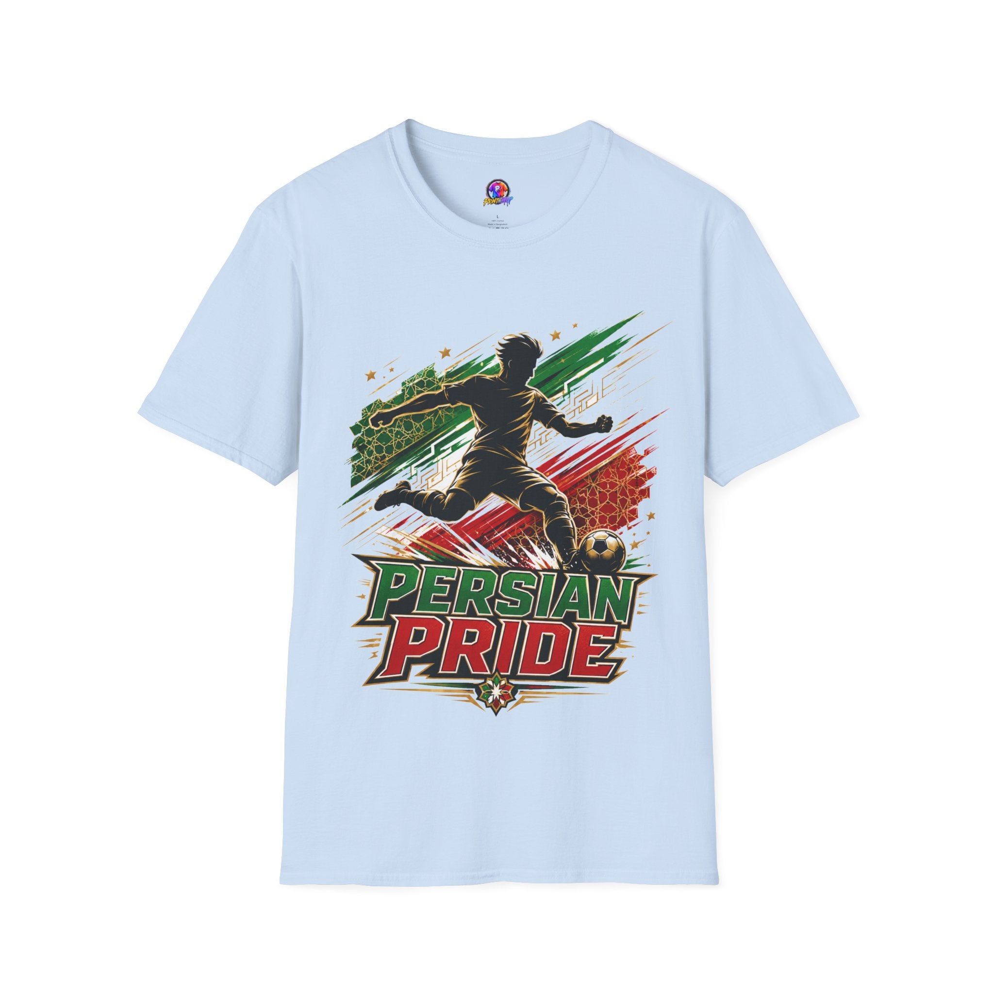 Iran Persian Pride Soccer Tee — Iranian Football Fan T-Shirt